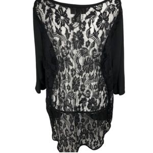 Price Drop! Lane Bryant Black Lace Top